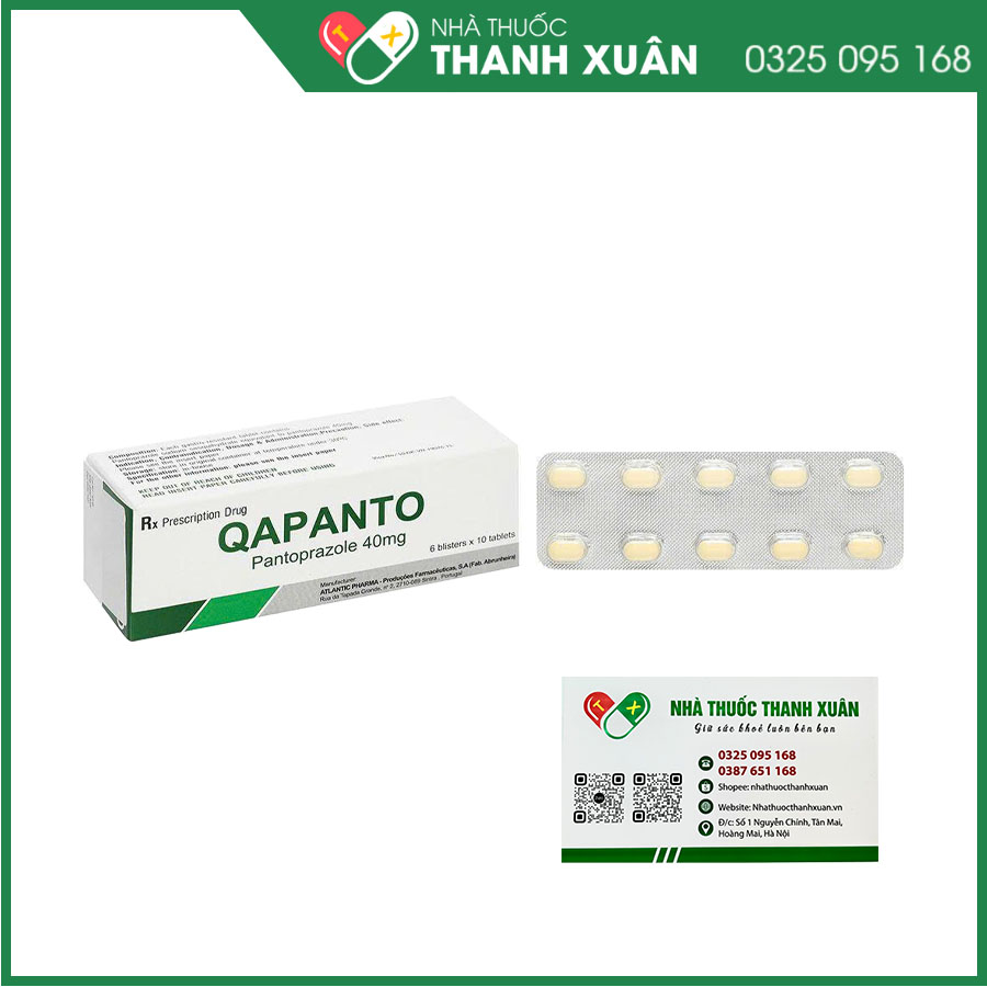 Qapanto giúp giảm tiết axit dạ dày, điều trị các bệnh lý về dạ dày